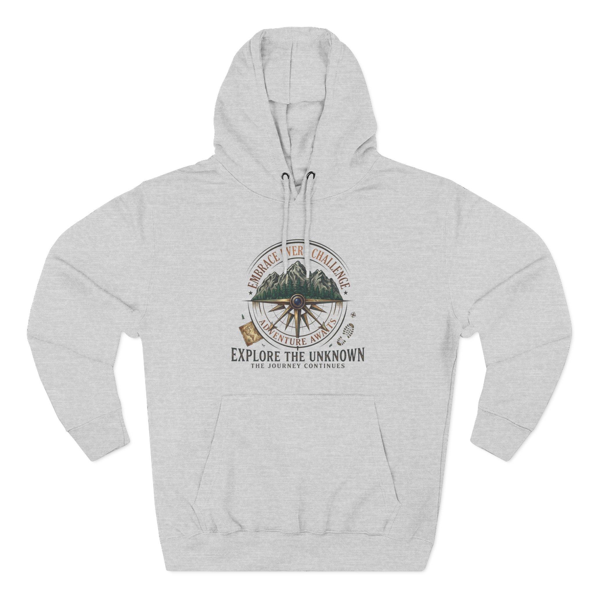 Adventure Hoodie - "Explore the Unknown" Mountain Compass Graphic 9 Adventure Hoodie - "Explore the Unknown" Mountain Compass Graphic - Imagen 9