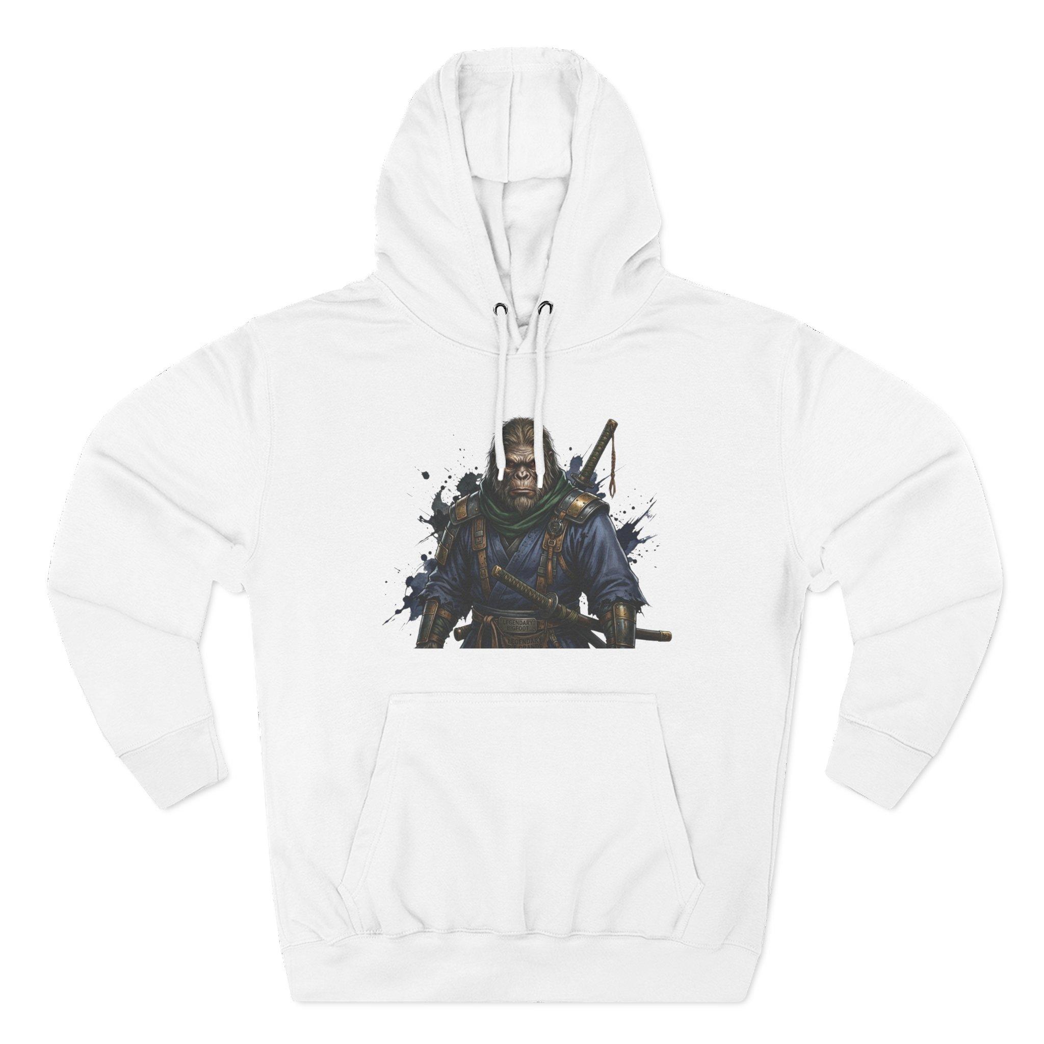 Samurai Warrior Fleece Hoodie — Three-Panel Graphic Pullover with Swords 24 Samurai Warrior Fleece Hoodie — Three-Panel Graphic Pullover with Swords - Imagen 24