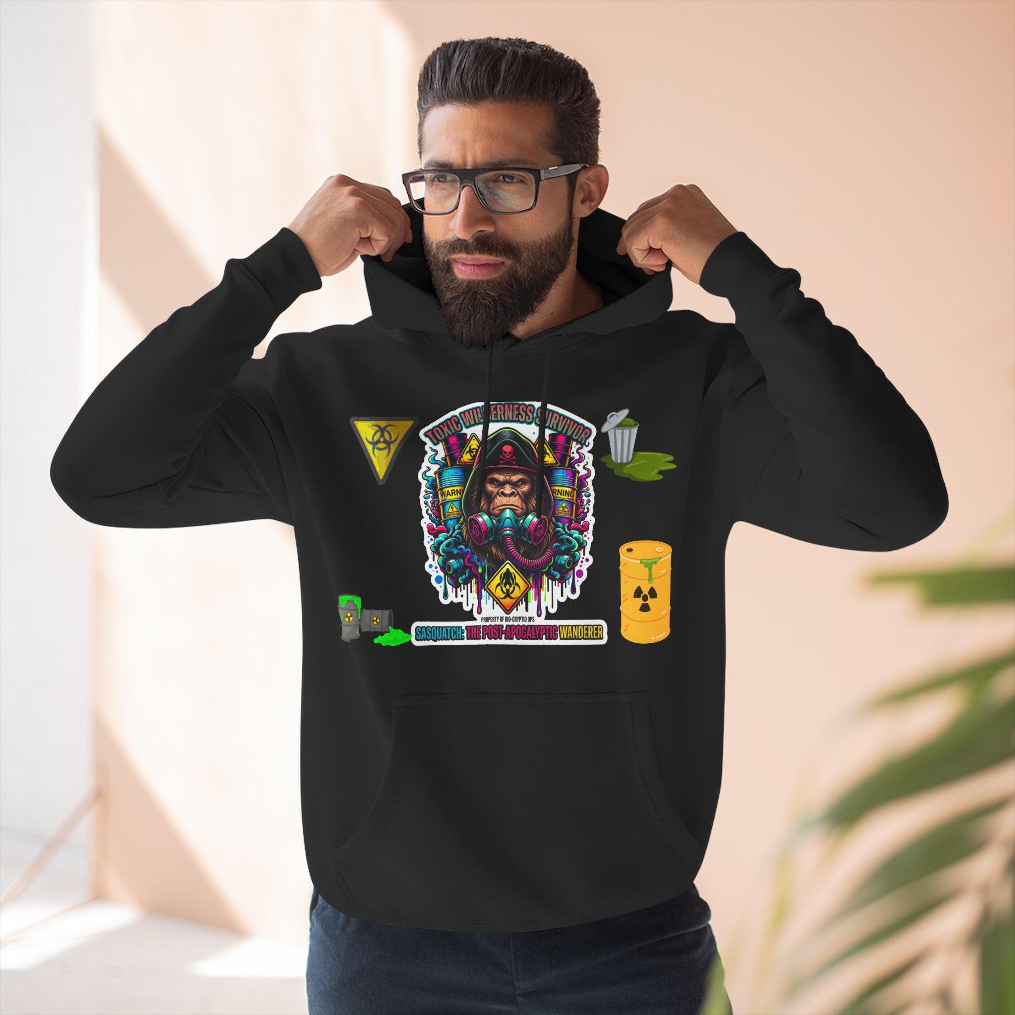 Sudadera con capucha y máscara tribal psicodélica: jersey con estampado vaporwave colorido. 2 Sudadera con capucha y máscara tribal psicodélica: jersey con estampado vaporwave colorido. - Imagen 2