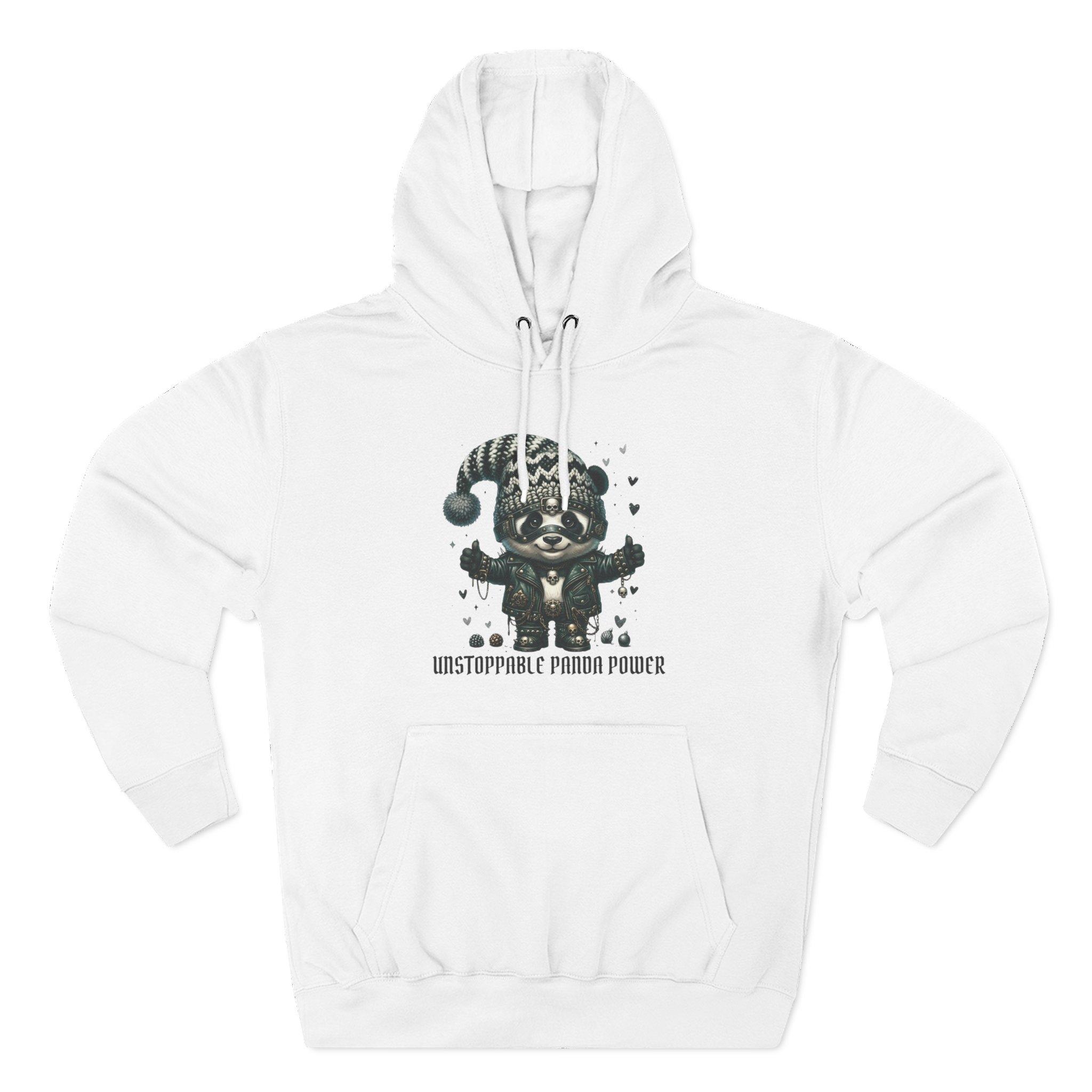 Panda Power Hoodie — "Unstoppable Panda Power" Graphic Fleece Pullover 4 Panda Power Hoodie — "Unstoppable Panda Power" Graphic Fleece Pullover - Imagen 4
