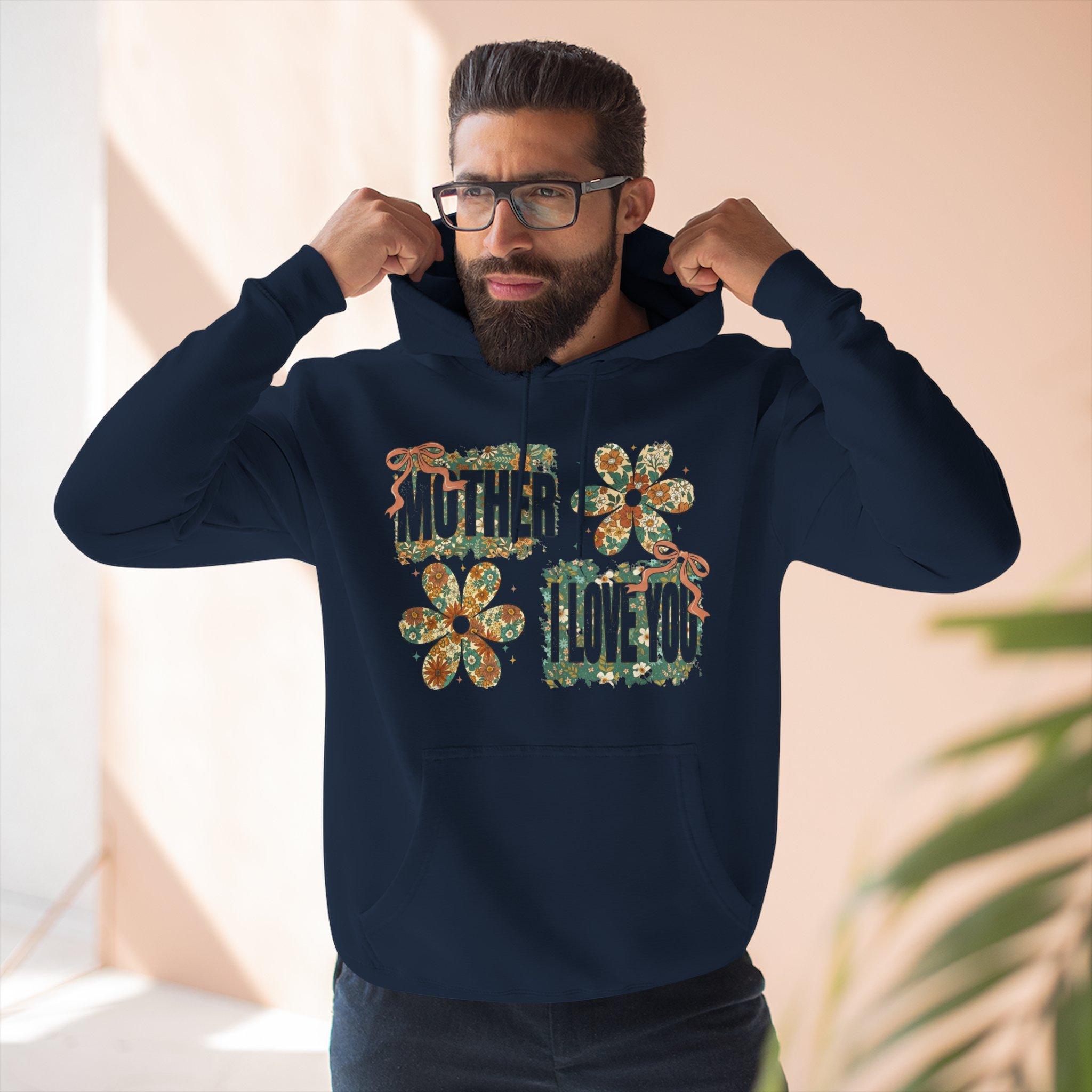 Sudadera con capucha floral "Mother I Love You" — Sudadera polar retro con estampado floral 31 Sudadera con capucha floral "Mother I Love You" — Sudadera polar retro con estampado floral - Imagen 31