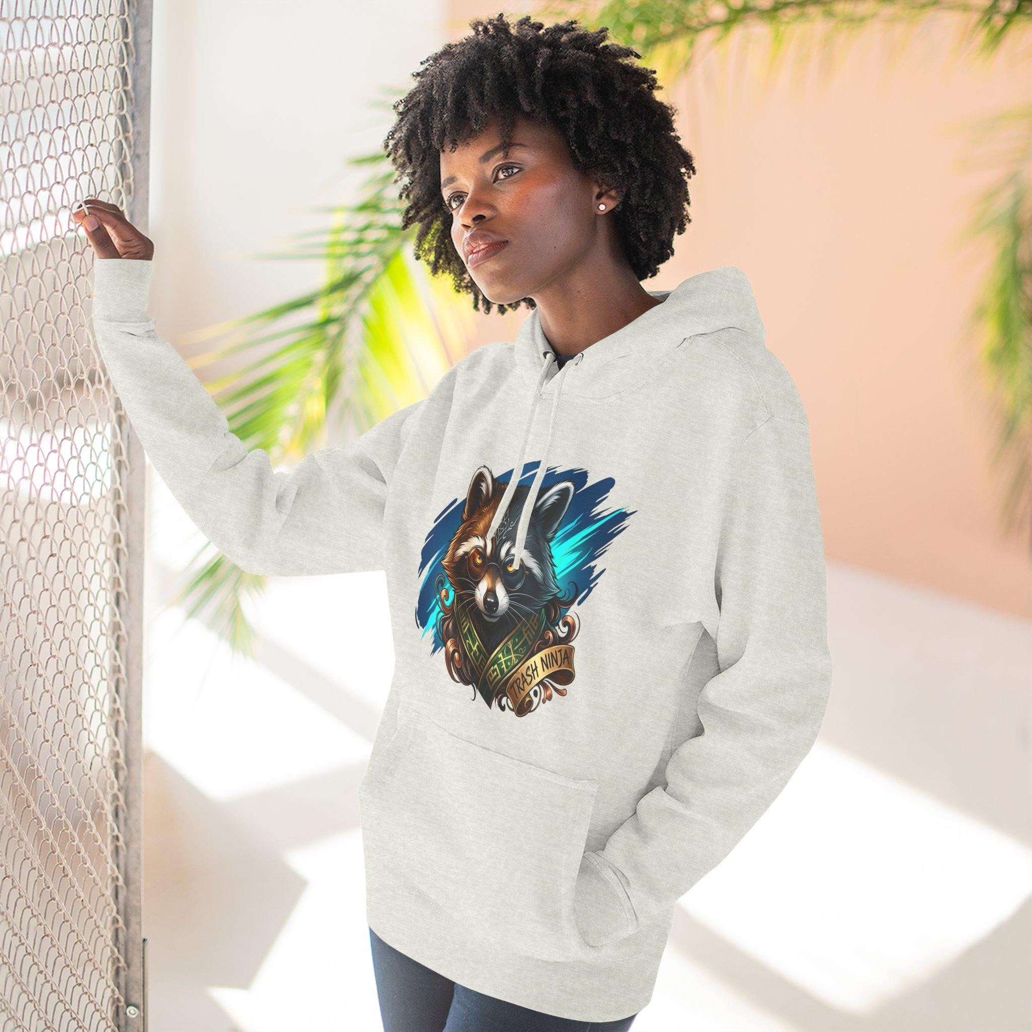 Raccoon Portrait Hoodie — Cute Forest Animal Graphic Pullover 22 Raccoon Portrait Hoodie — Cute Forest Animal Graphic Pullover - Imagen 22