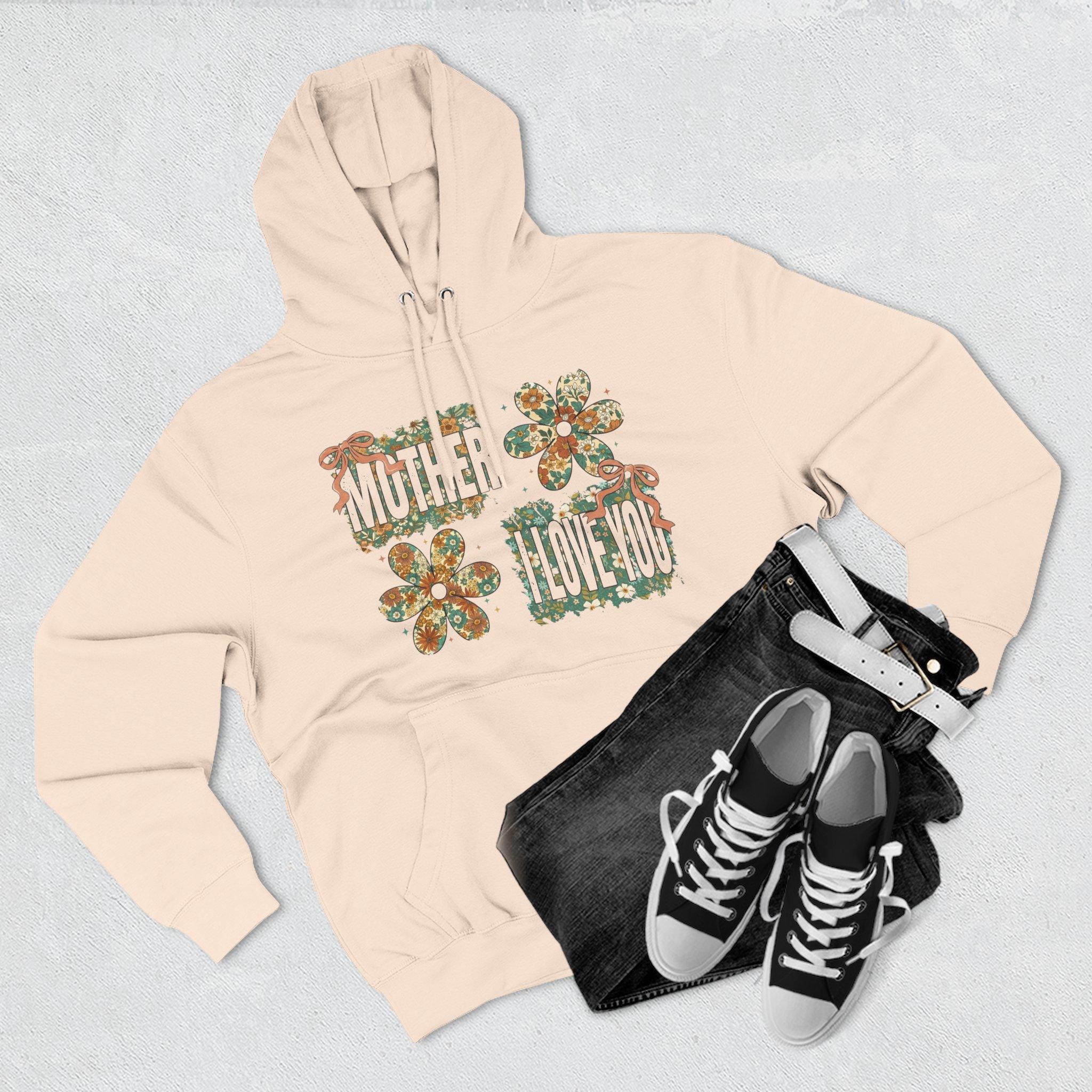 Sudadera con capucha floral "Mother I Love You" — Sudadera polar retro con estampado floral 17 Sudadera con capucha floral "Mother I Love You" — Sudadera polar retro con estampado floral - Imagen 17