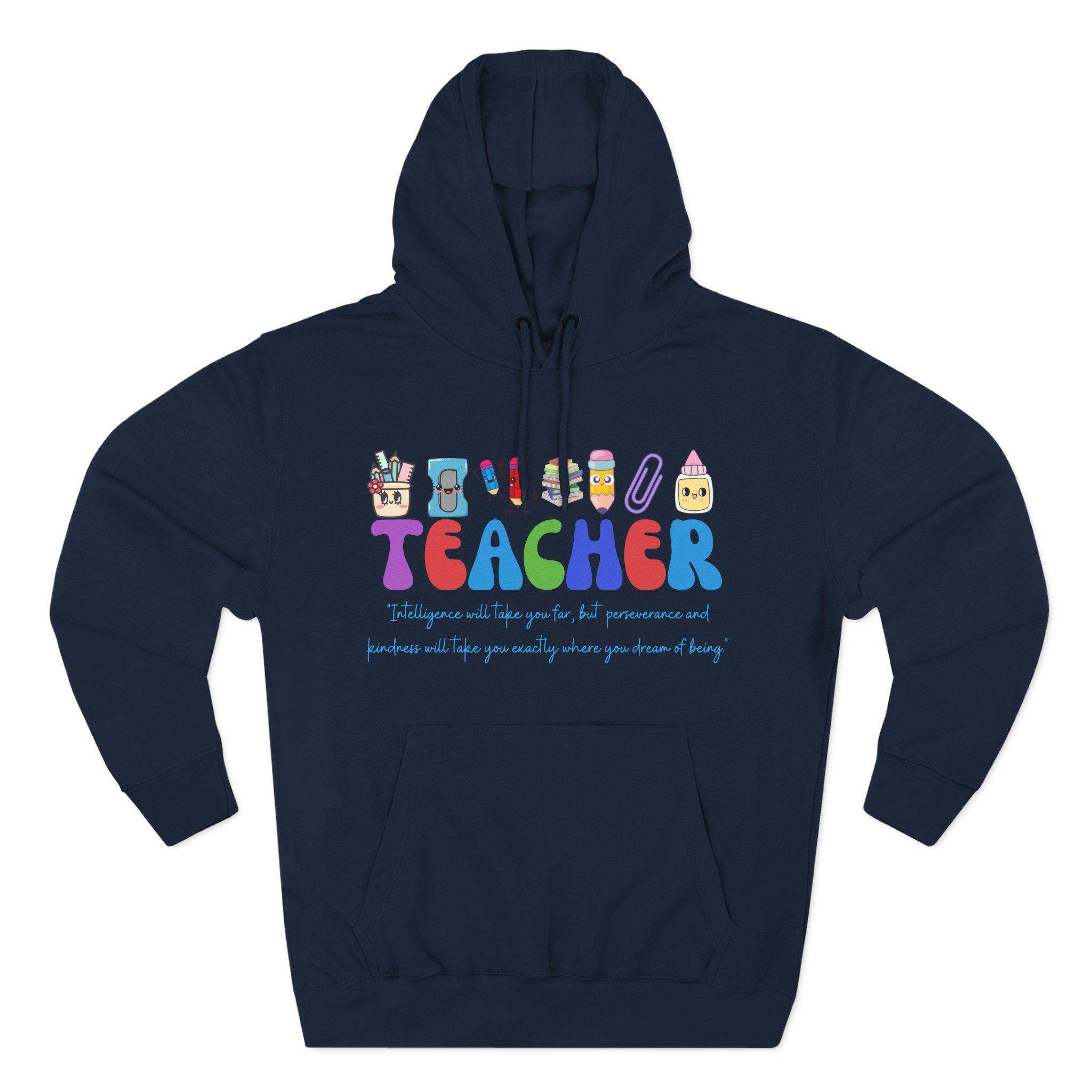 Teacher Graphic Hoodie — Cute Classroom Icons "TEACHER" Design, Gift for Educators 24 Teacher Graphic Hoodie — Cute Classroom Icons "TEACHER" Design, Gift for Educators - Imagen 24