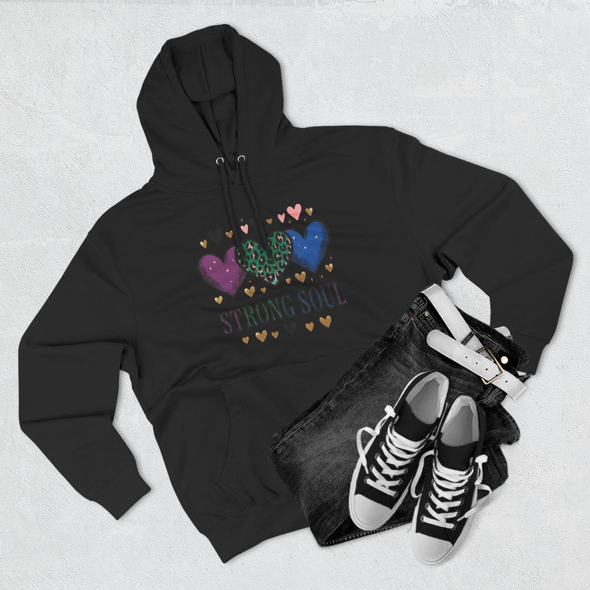 Heart Pattern Hoodie - Colorful Hearts Graphic Pullover for Women & Teens 7 Heart Pattern Hoodie - Colorful Hearts Graphic Pullover for Women & Teens - Imagen 7