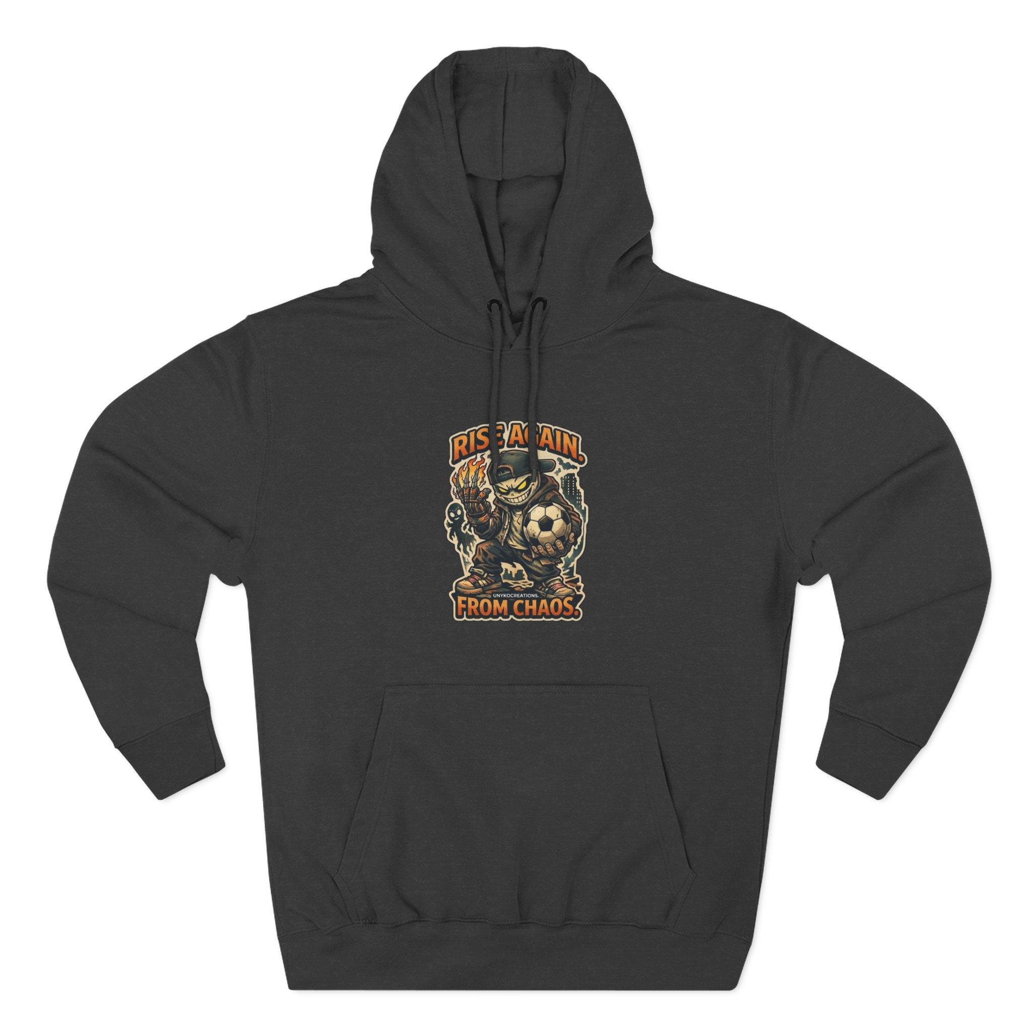 Hoodie - 'Rise Again From Chaos' Bear Graphic Pullover 12 Hoodie - 'Rise Again From Chaos' Bear Graphic Pullover - Imagen 12