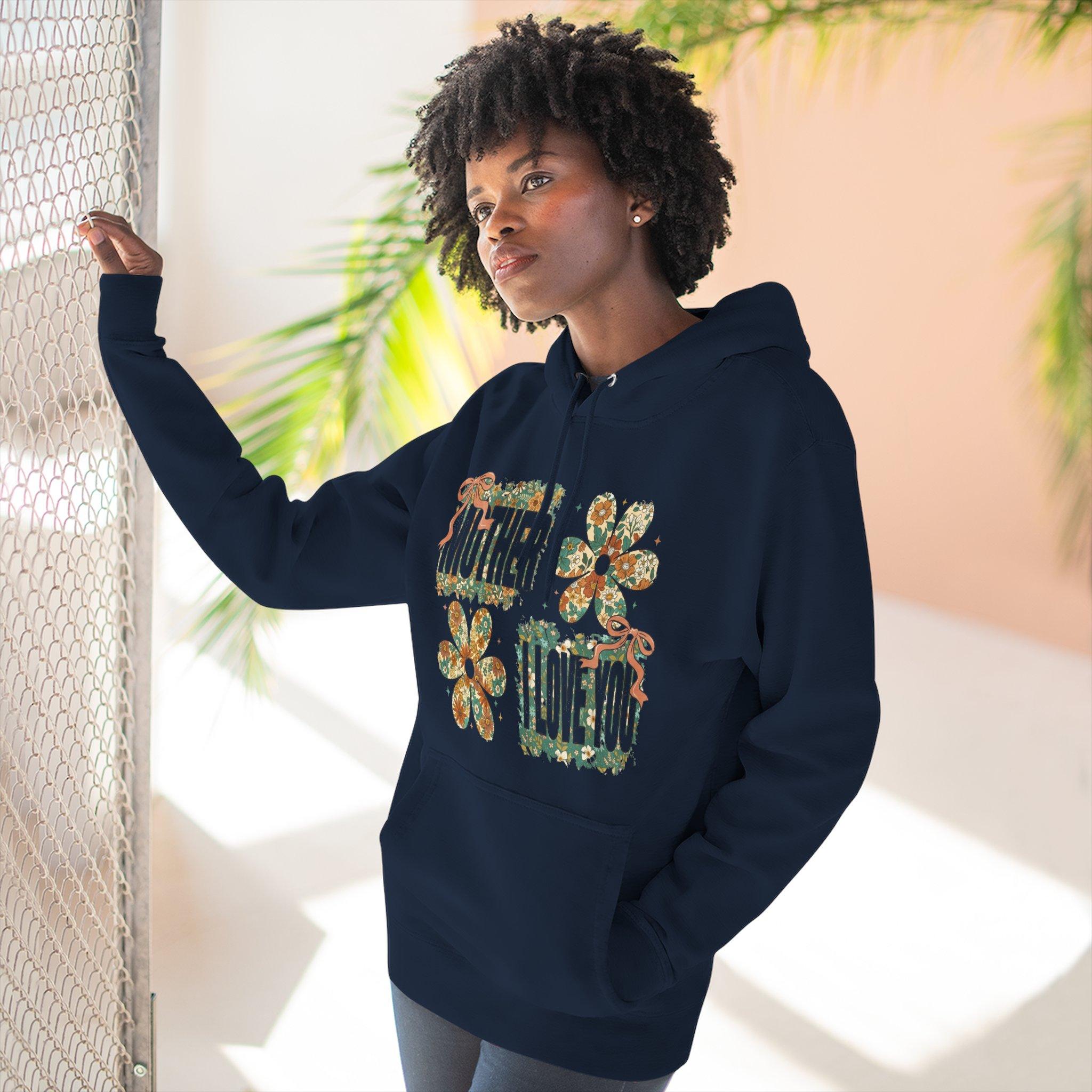 Sudadera con capucha floral "Mother I Love You" — Sudadera polar retro con estampado floral 32 Sudadera con capucha floral "Mother I Love You" — Sudadera polar retro con estampado floral - Imagen 32