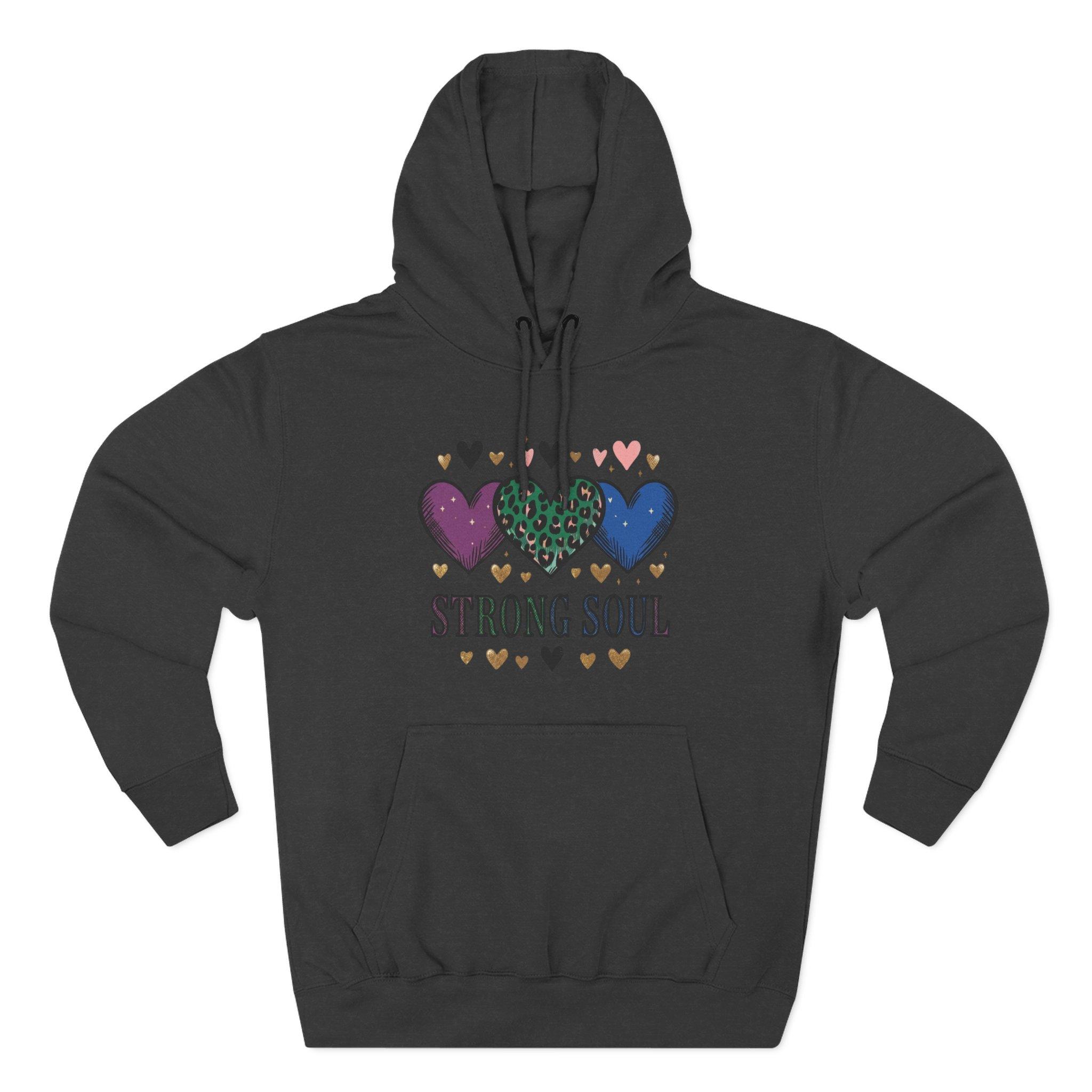 Heart Pattern Hoodie - Colorful Hearts Graphic Pullover for Women & Teens 4 Heart Pattern Hoodie - Colorful Hearts Graphic Pullover for Women & Teens - Imagen 4