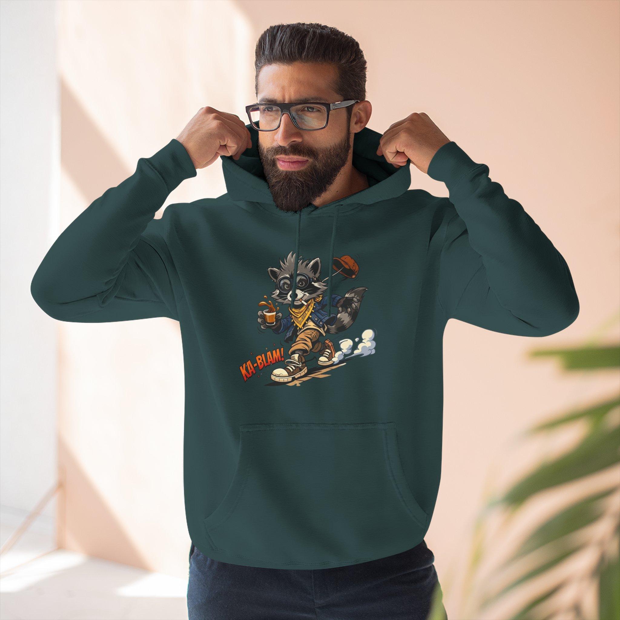 Vintage Football Raccoon Hoodie — Grunge Cartoon Sports Pullover 19 Vintage Football Raccoon Hoodie — Grunge Cartoon Sports Pullover - Imagen 19