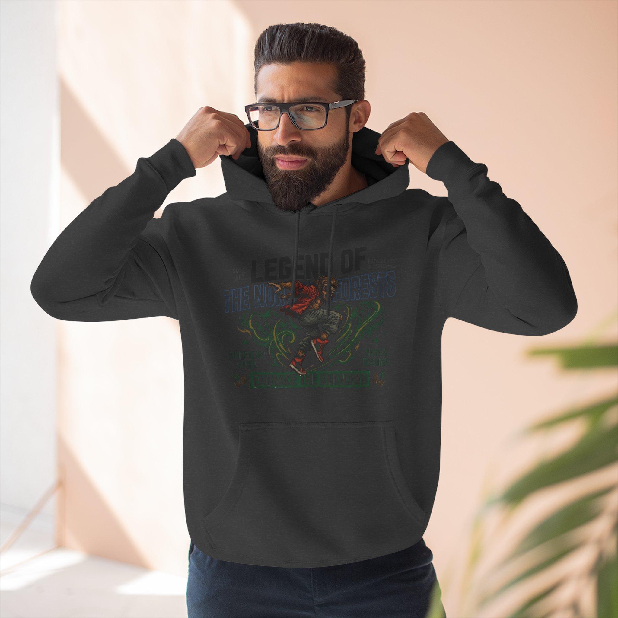 Sudadera con capucha de Legend of the Night Riders — Sudadera con estampado "Abraza lo desconocido" 11 Sudadera con capucha de Legend of the Night Riders — Sudadera con estampado "Abraza lo desconocido" - Imagen 11