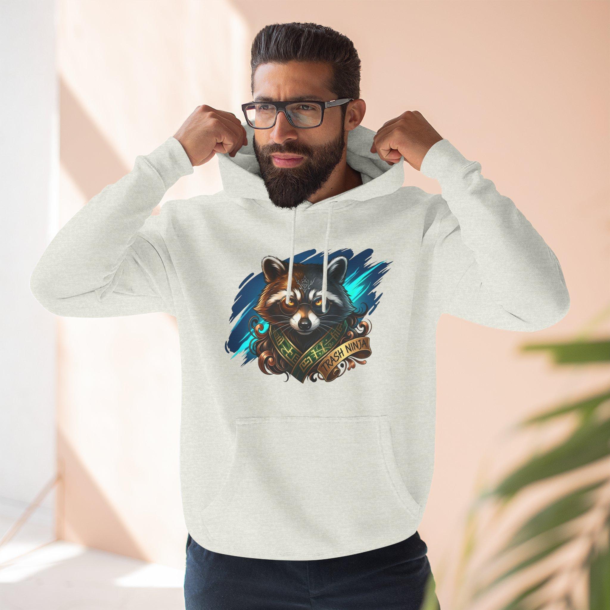 Raccoon Portrait Hoodie — Cute Forest Animal Graphic Pullover 21 Raccoon Portrait Hoodie — Cute Forest Animal Graphic Pullover - Imagen 21