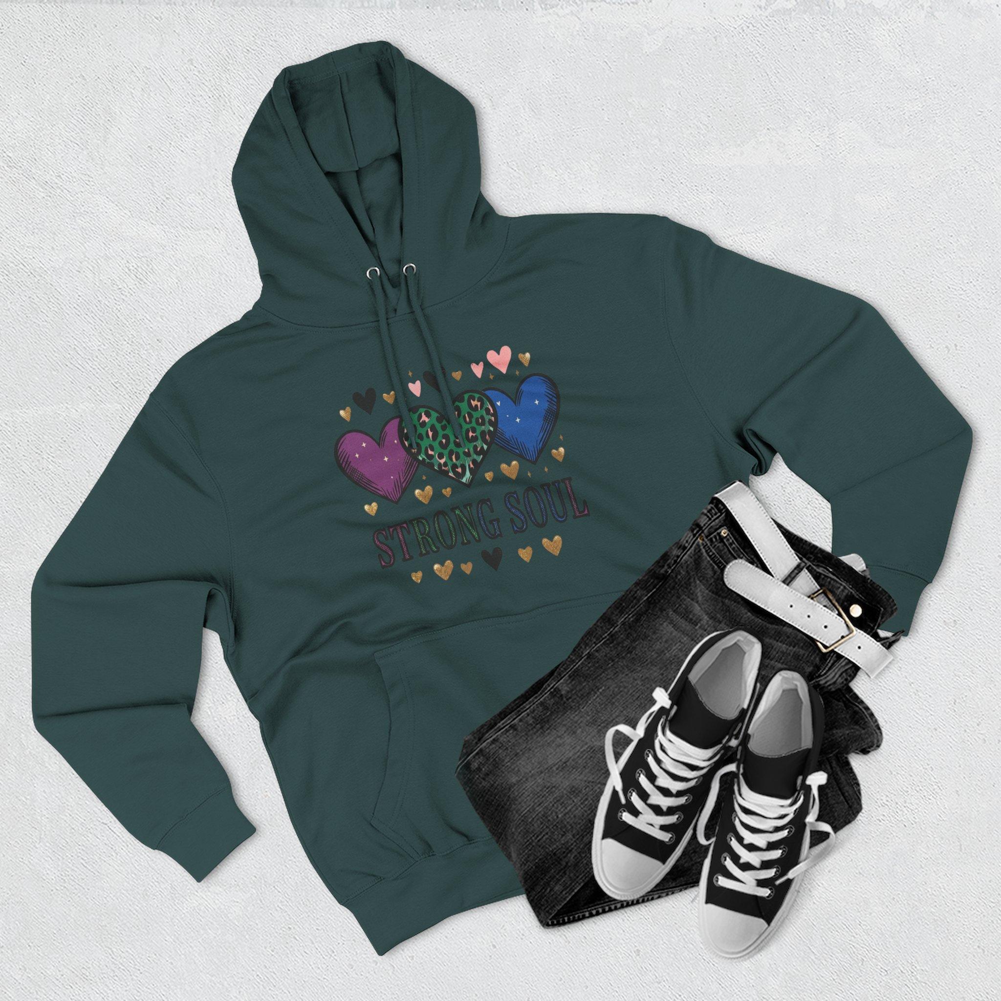 Heart Pattern Hoodie - Colorful Hearts Graphic Pullover for Women & Teens 19 Heart Pattern Hoodie - Colorful Hearts Graphic Pullover for Women & Teens - Imagen 19