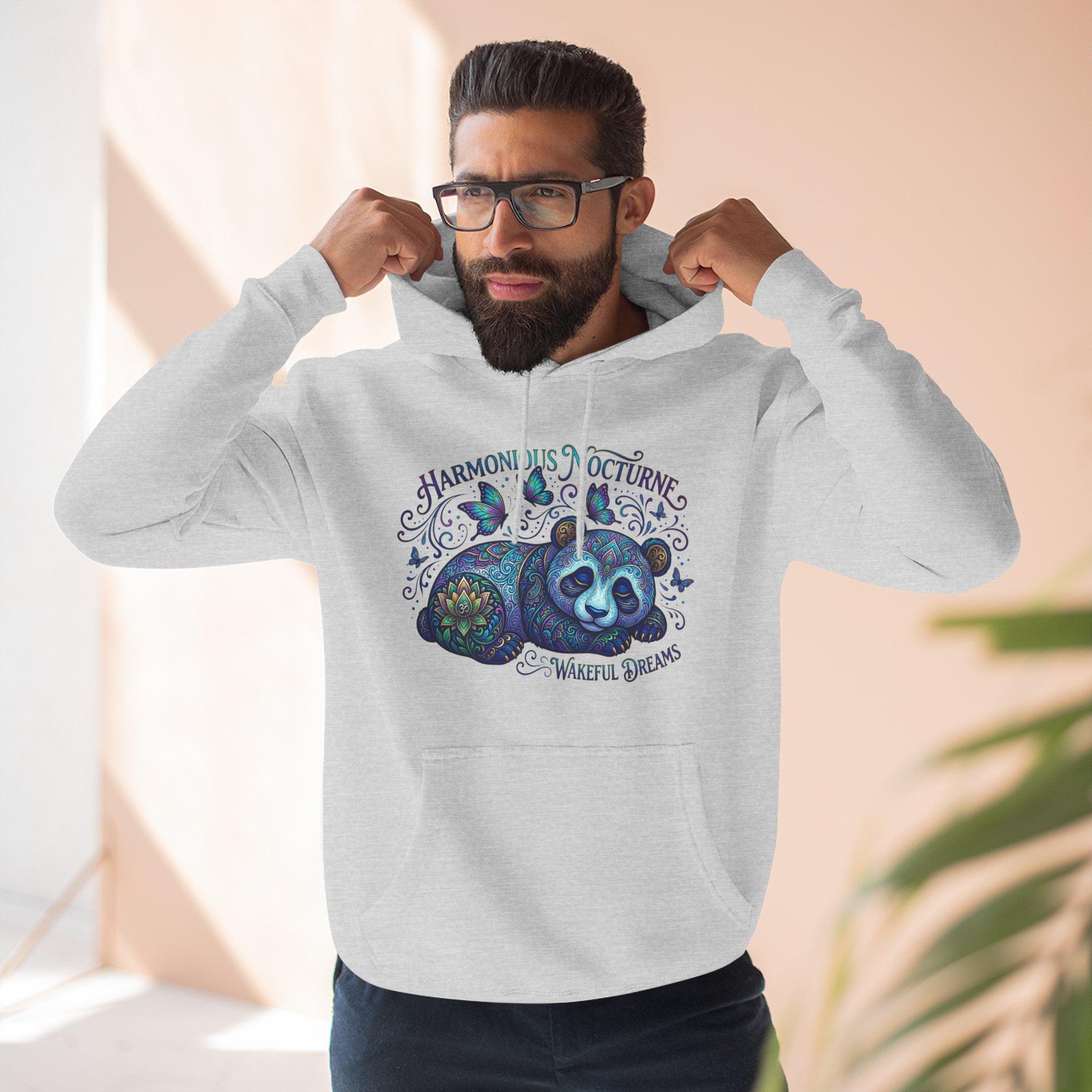 Sudadera con capucha Nocturne Harmony Panda — Sudadera de forro polar con estampado de fauna nocturna y un toque de fantasía. 8 Sudadera con capucha Nocturne Harmony Panda — Sudadera de forro polar con estampado de fauna nocturna y un toque de fantasía. - Imagen 8