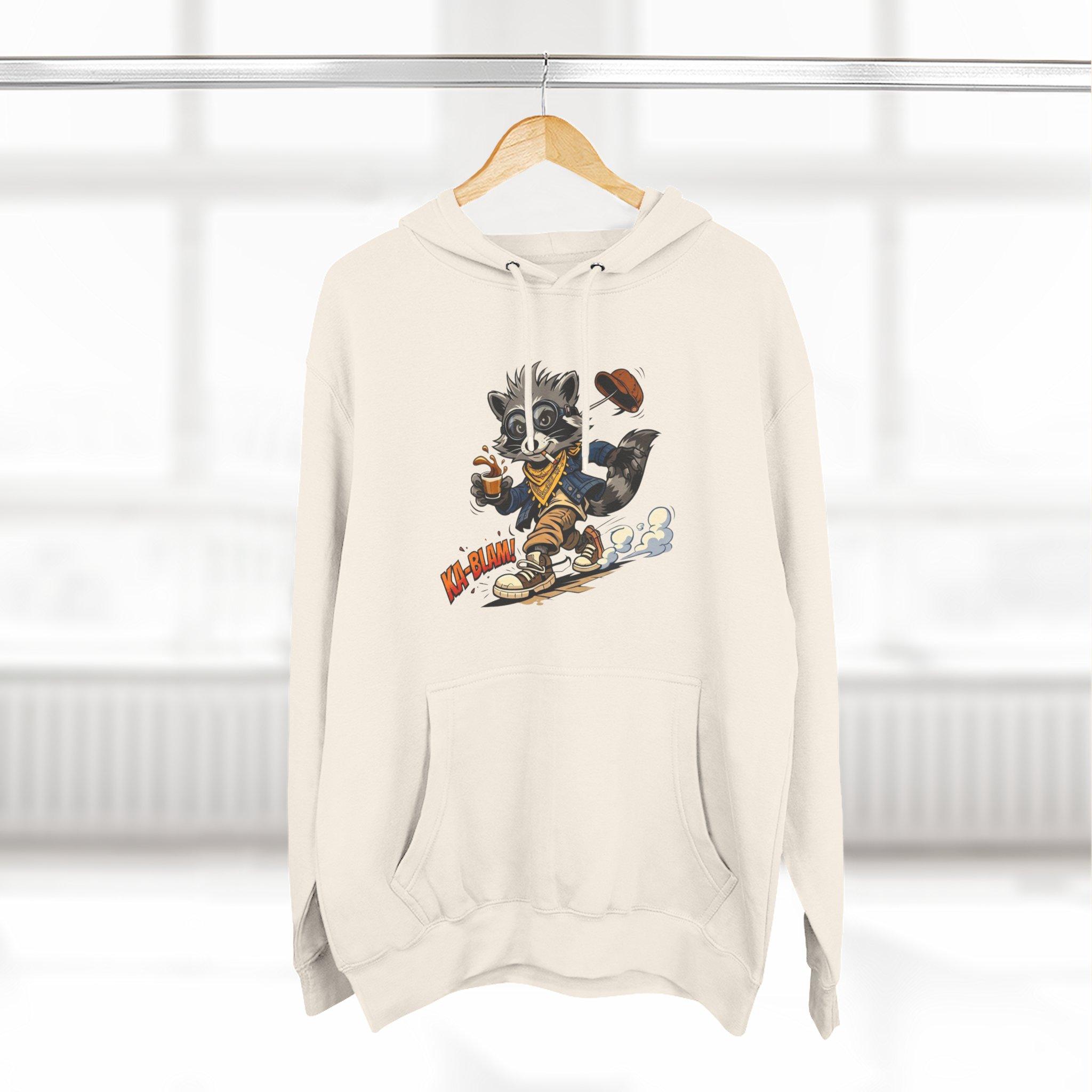 Vintage Football Raccoon Hoodie — Grunge Cartoon Sports Pullover 15 Vintage Football Raccoon Hoodie — Grunge Cartoon Sports Pullover - Imagen 15