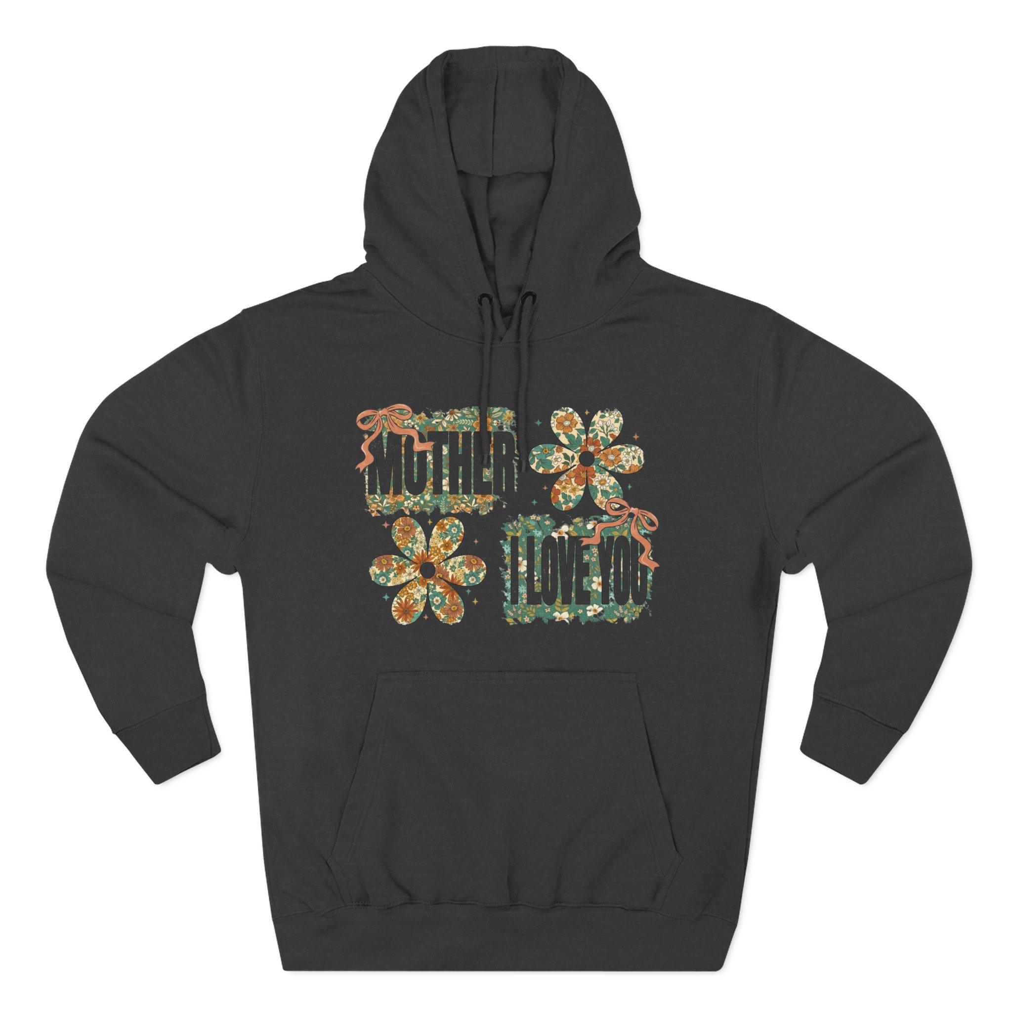 Sudadera con capucha floral "Mother I Love You" — Sudadera polar retro con estampado floral 14 Sudadera con capucha floral "Mother I Love You" — Sudadera polar retro con estampado floral - Imagen 14