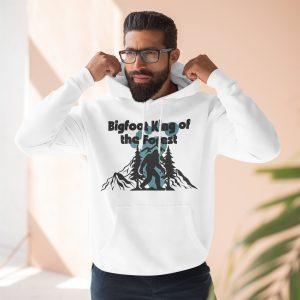 Bigfoot "King of the Forest" Hoodie — Sasquatch Mountain Graphic Pullover