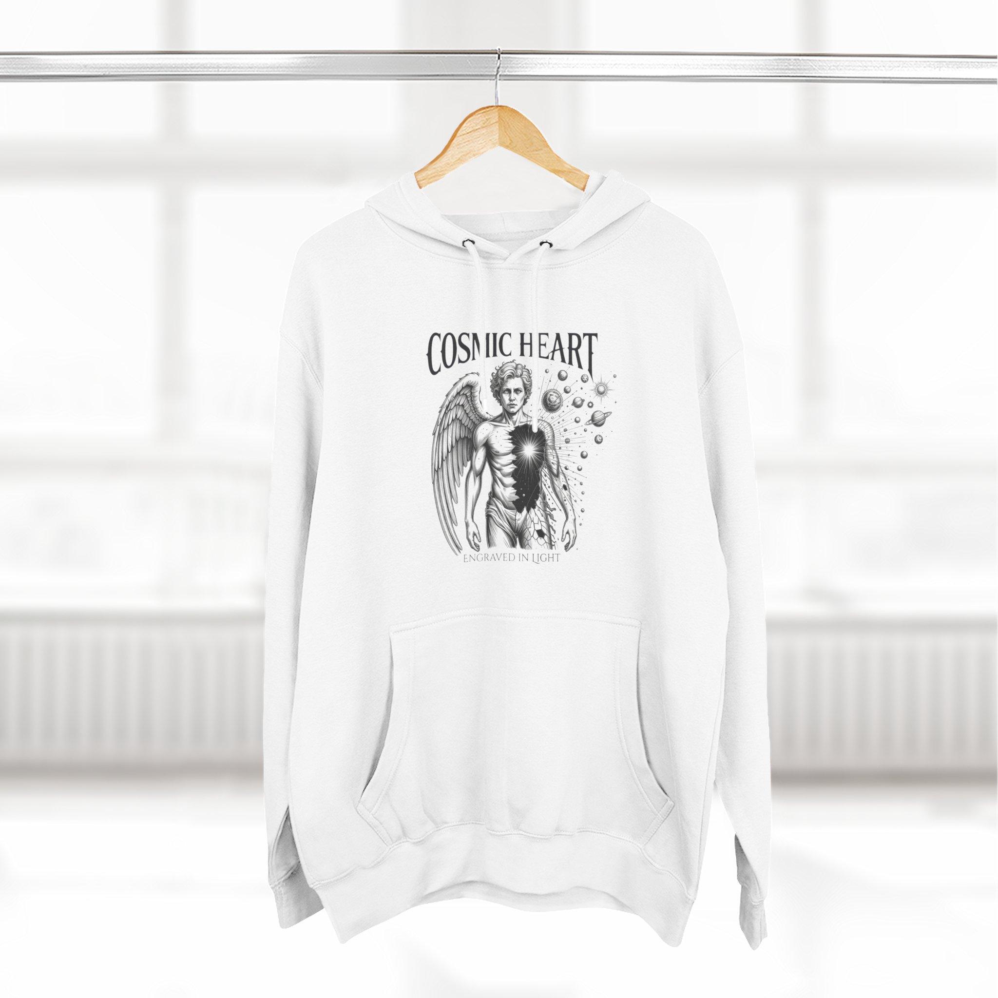 Cosmic Heart Angel Hoodie — Vintage Celestial Graphic Pullover 3 Cosmic Heart Angel Hoodie — Vintage Celestial Graphic Pullover - Imagen 3