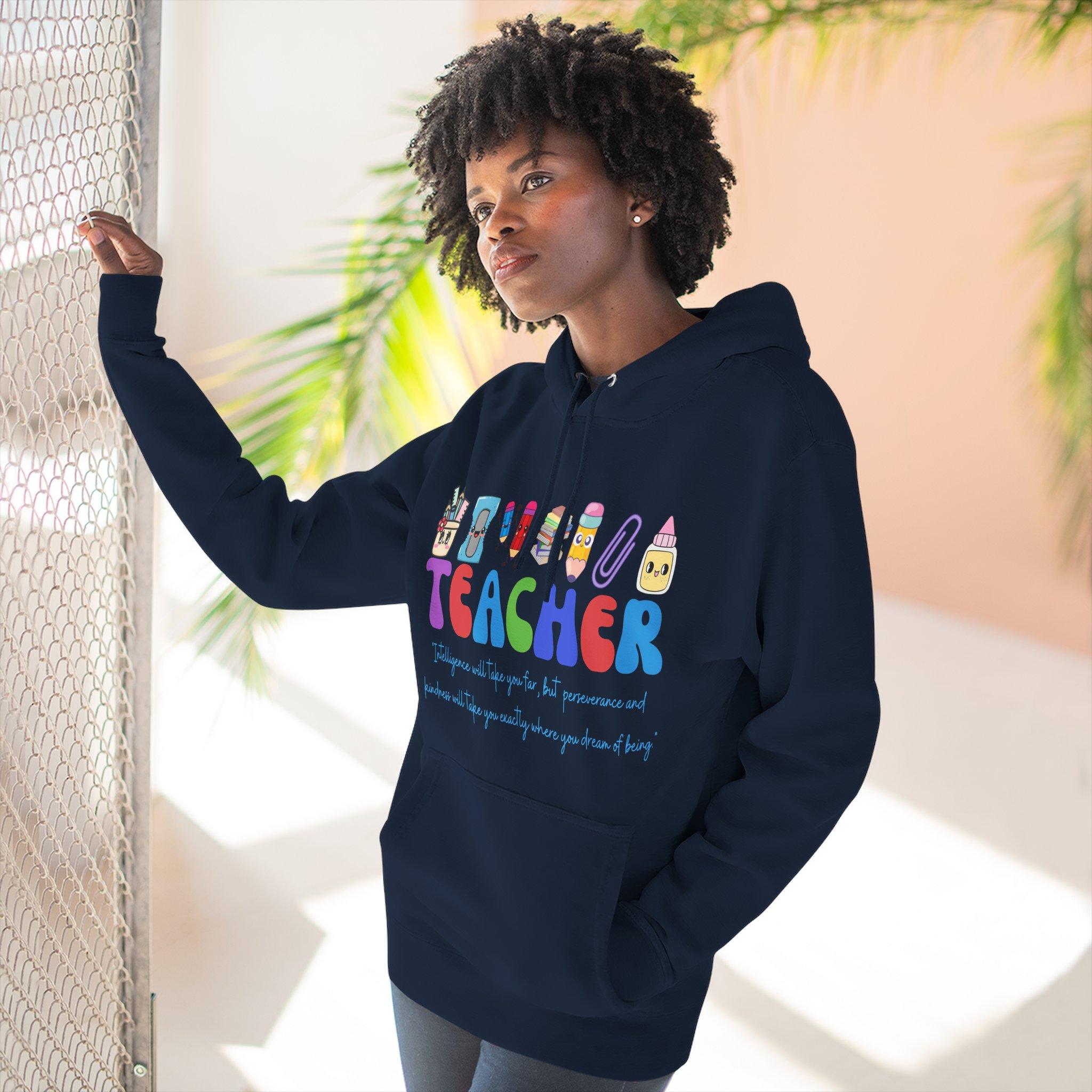 Teacher Graphic Hoodie — Cute Classroom Icons "TEACHER" Design, Gift for Educators 22 Teacher Graphic Hoodie — Cute Classroom Icons "TEACHER" Design, Gift for Educators - Imagen 22
