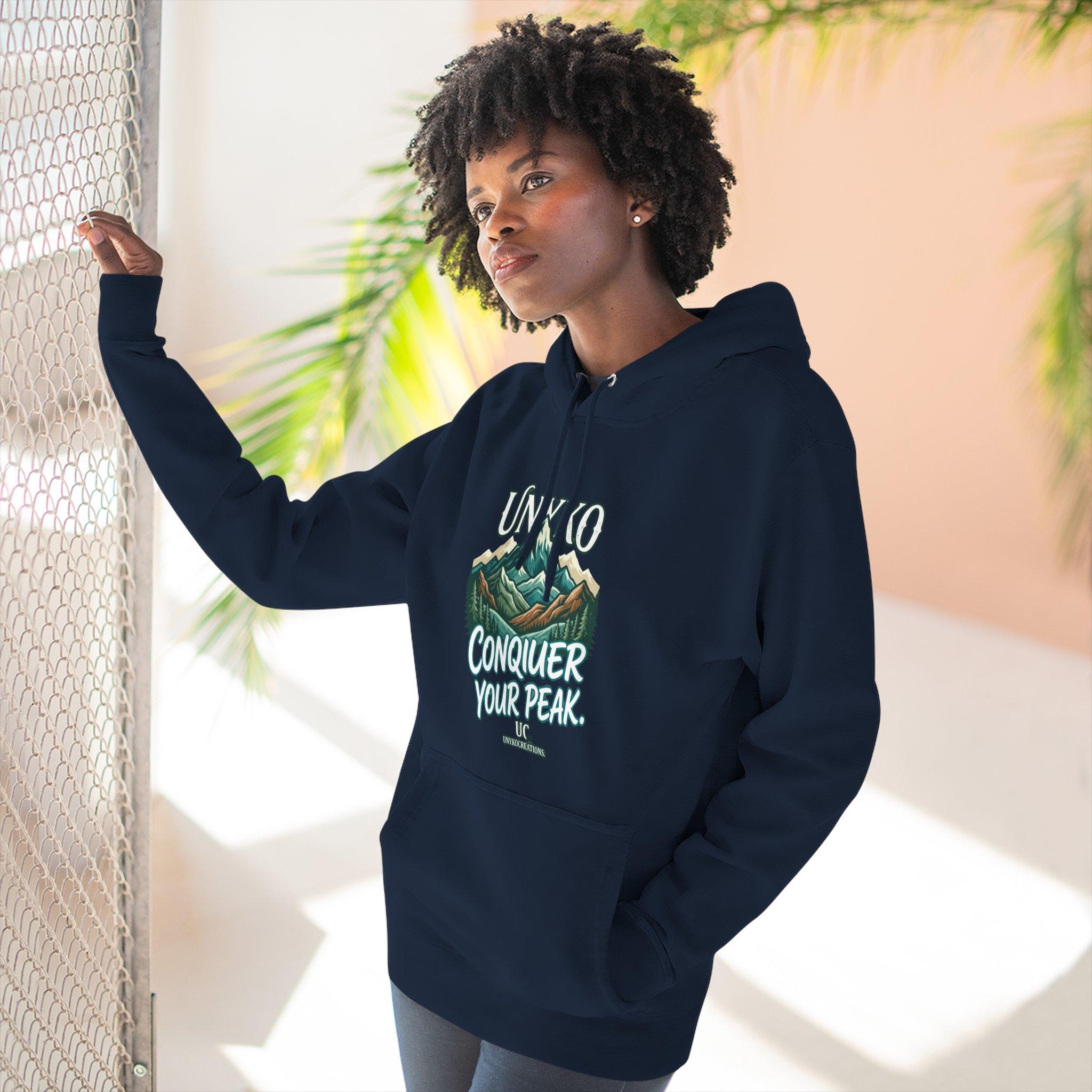 Conquer Your Peak Mountain Hoodie — Inspirational Outdoor Adventure Pullover 18 Conquer Your Peak Mountain Hoodie — Inspirational Outdoor Adventure Pullover - Imagen 18