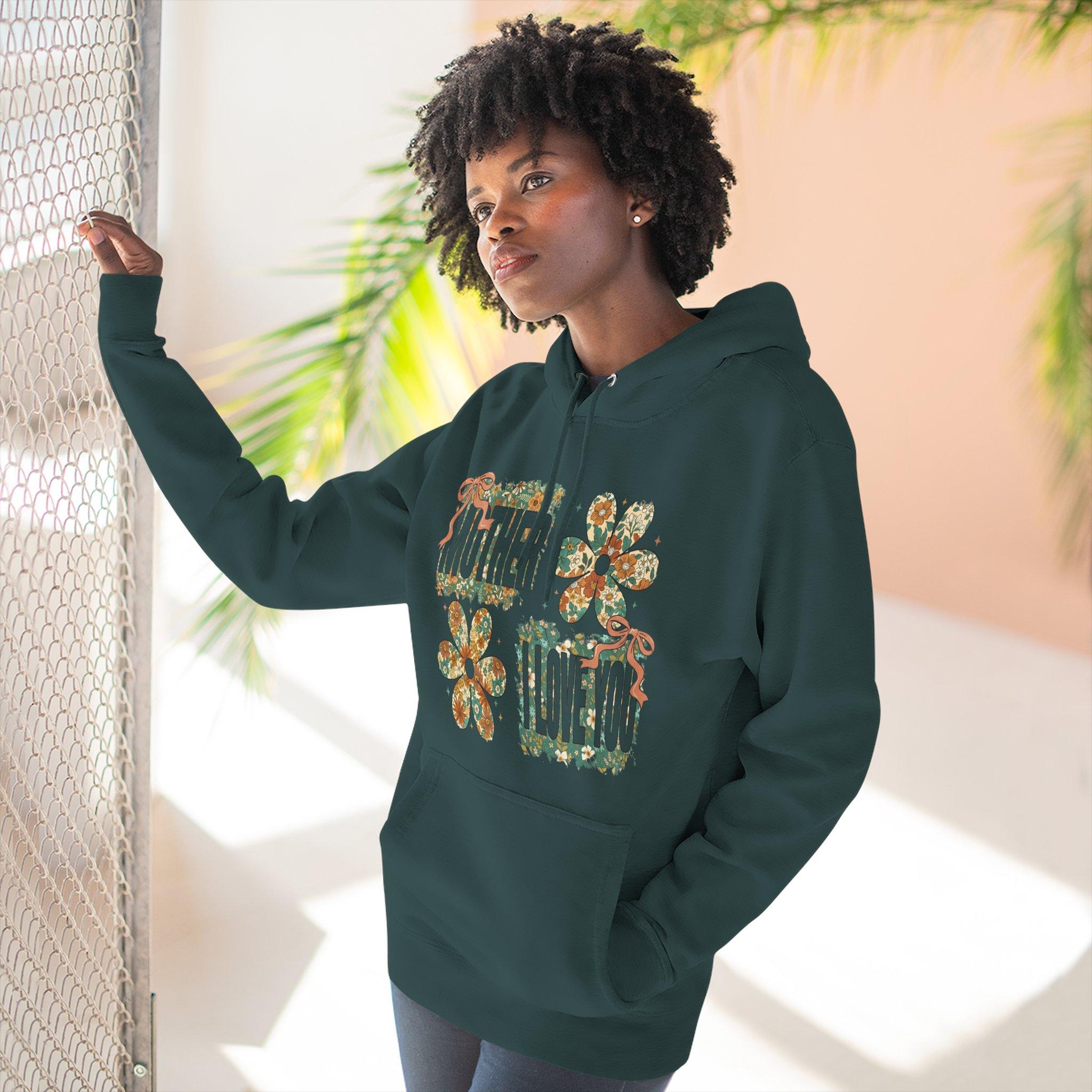 Sudadera con capucha floral "Mother I Love You" — Sudadera polar retro con estampado floral 27 Sudadera con capucha floral "Mother I Love You" — Sudadera polar retro con estampado floral - Imagen 27