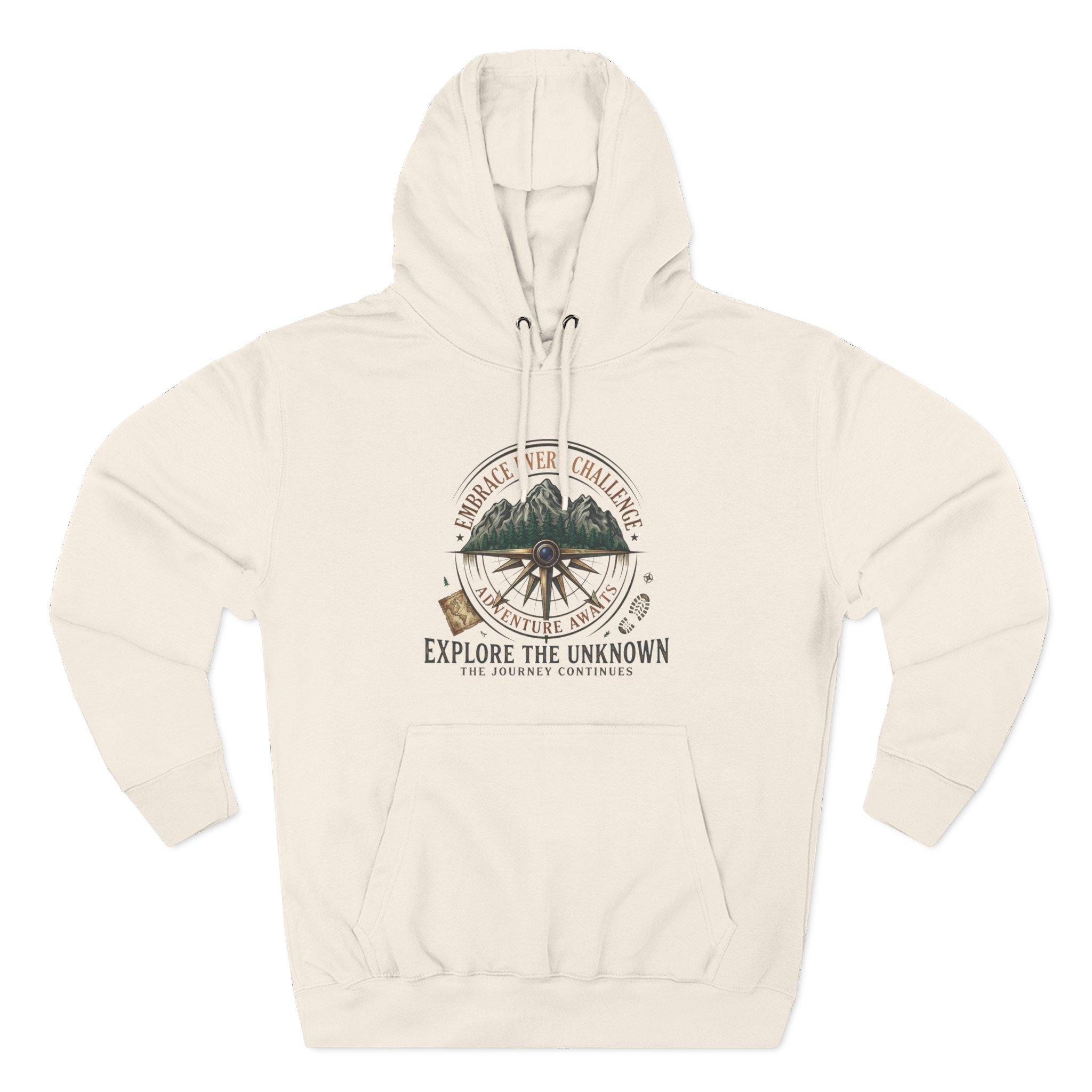 Adventure Hoodie - "Explore the Unknown" Mountain Compass Graphic 19 Adventure Hoodie - "Explore the Unknown" Mountain Compass Graphic - Imagen 19