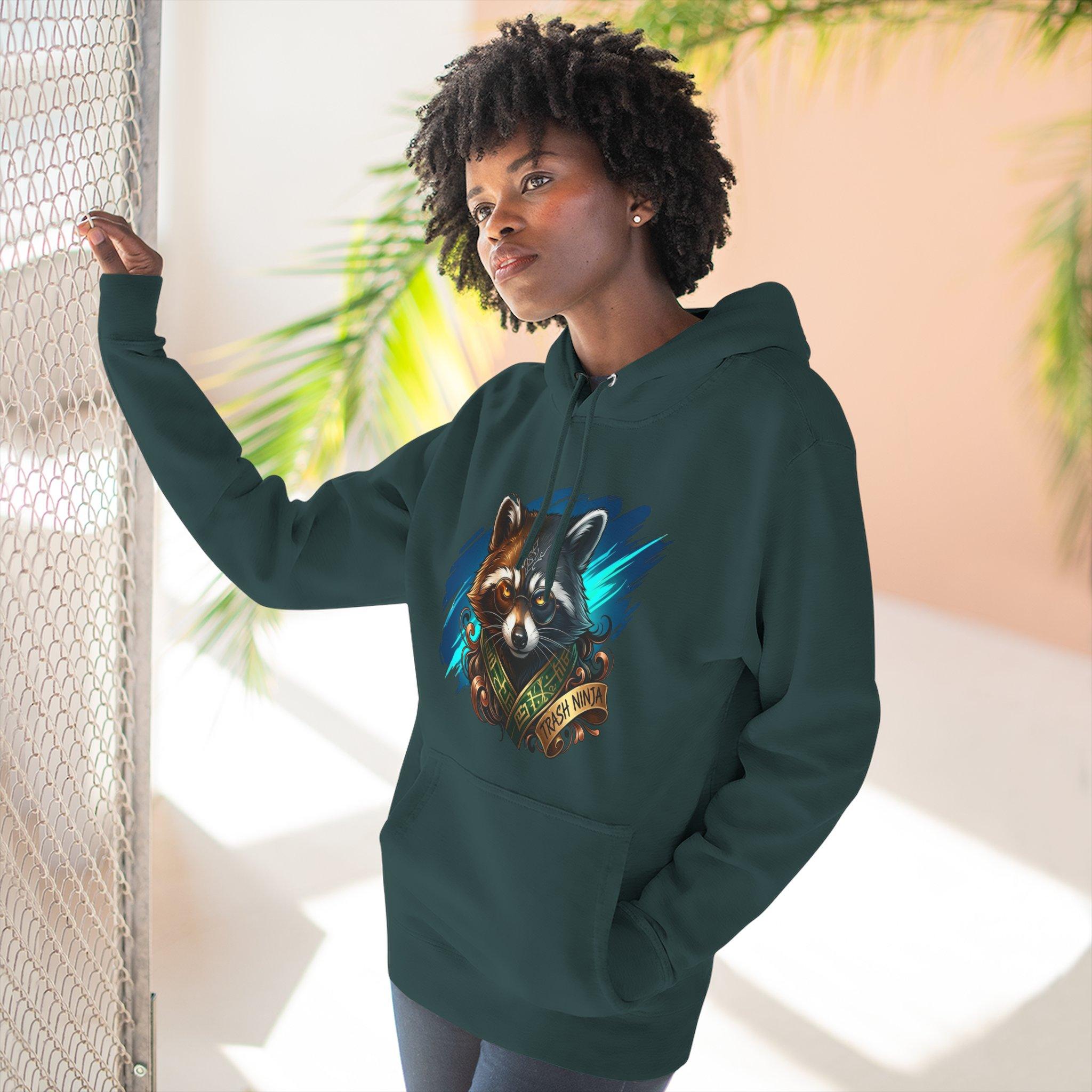 Raccoon Portrait Hoodie — Cute Forest Animal Graphic Pullover 32 Raccoon Portrait Hoodie — Cute Forest Animal Graphic Pullover - Imagen 32