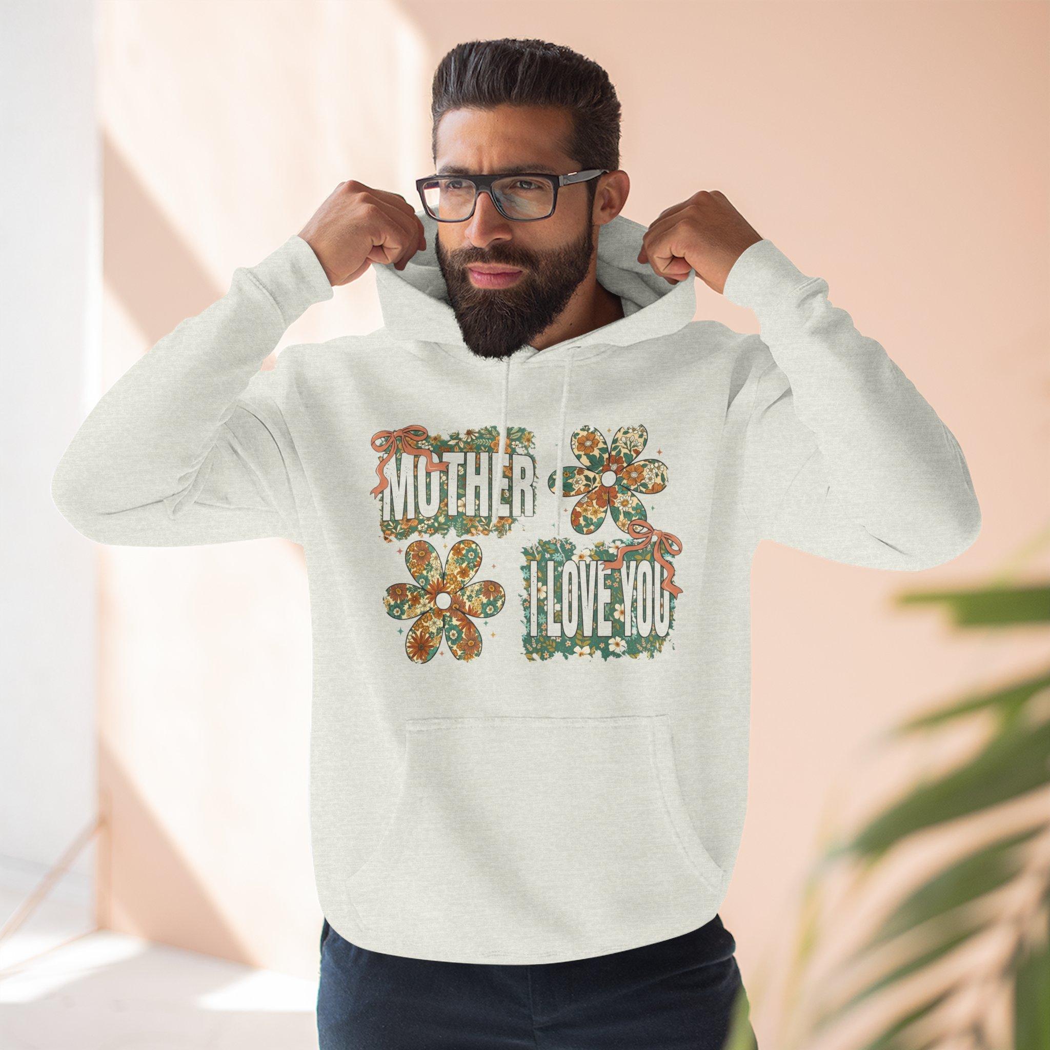 Sudadera con capucha floral "Mother I Love You" — Sudadera polar retro con estampado floral 21 Sudadera con capucha floral "Mother I Love You" — Sudadera polar retro con estampado floral - Imagen 21