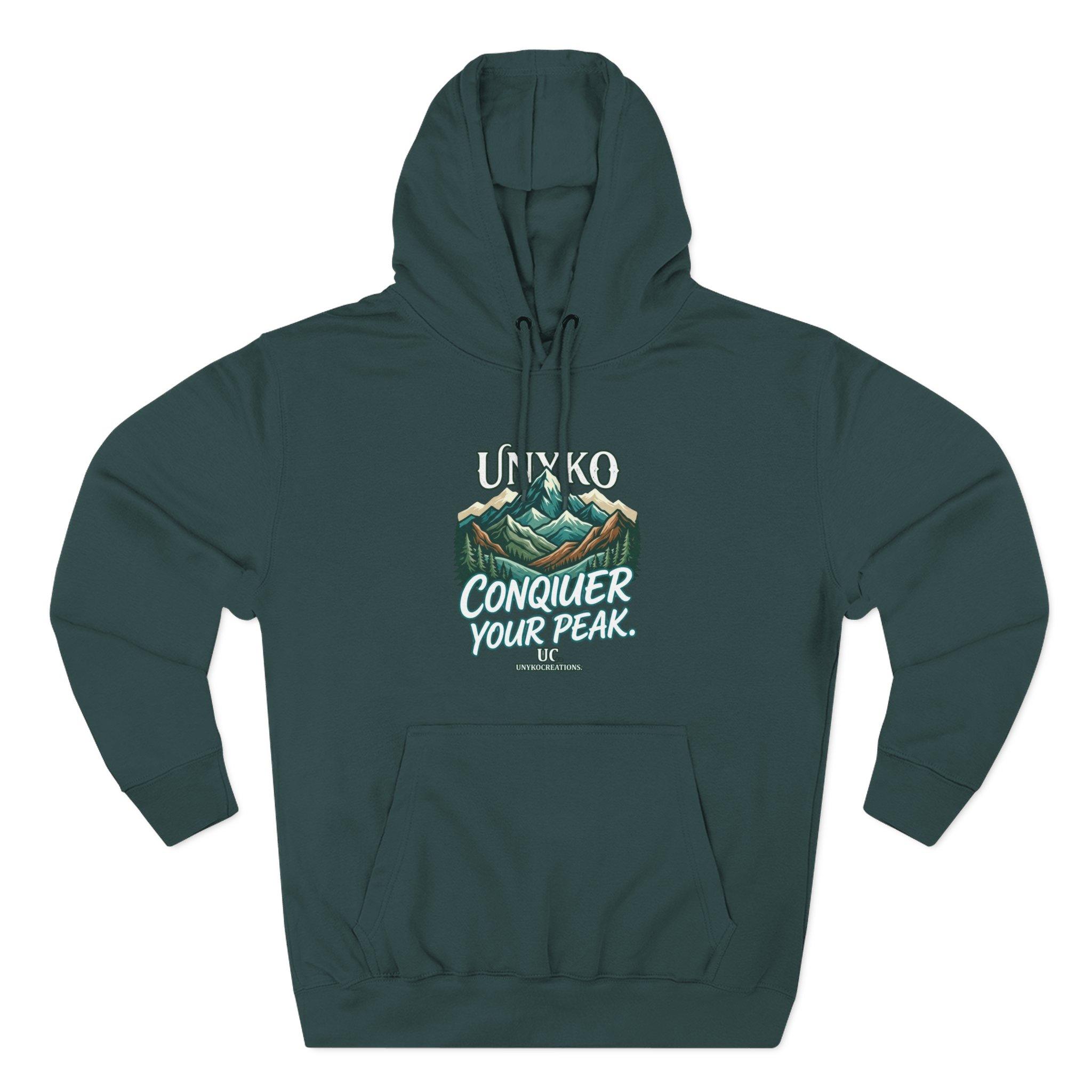 Conquer Your Peak Mountain Hoodie — Inspirational Outdoor Adventure Pullover 16 Conquer Your Peak Mountain Hoodie — Inspirational Outdoor Adventure Pullover - Imagen 16