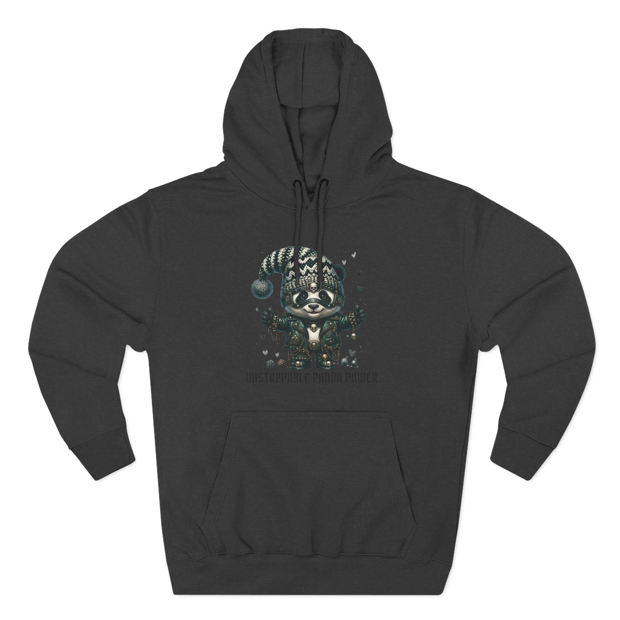 Panda Power Hoodie — "Unstoppable Panda Power" Graphic Fleece Pullover 14 Panda Power Hoodie — "Unstoppable Panda Power" Graphic Fleece Pullover - Imagen 14