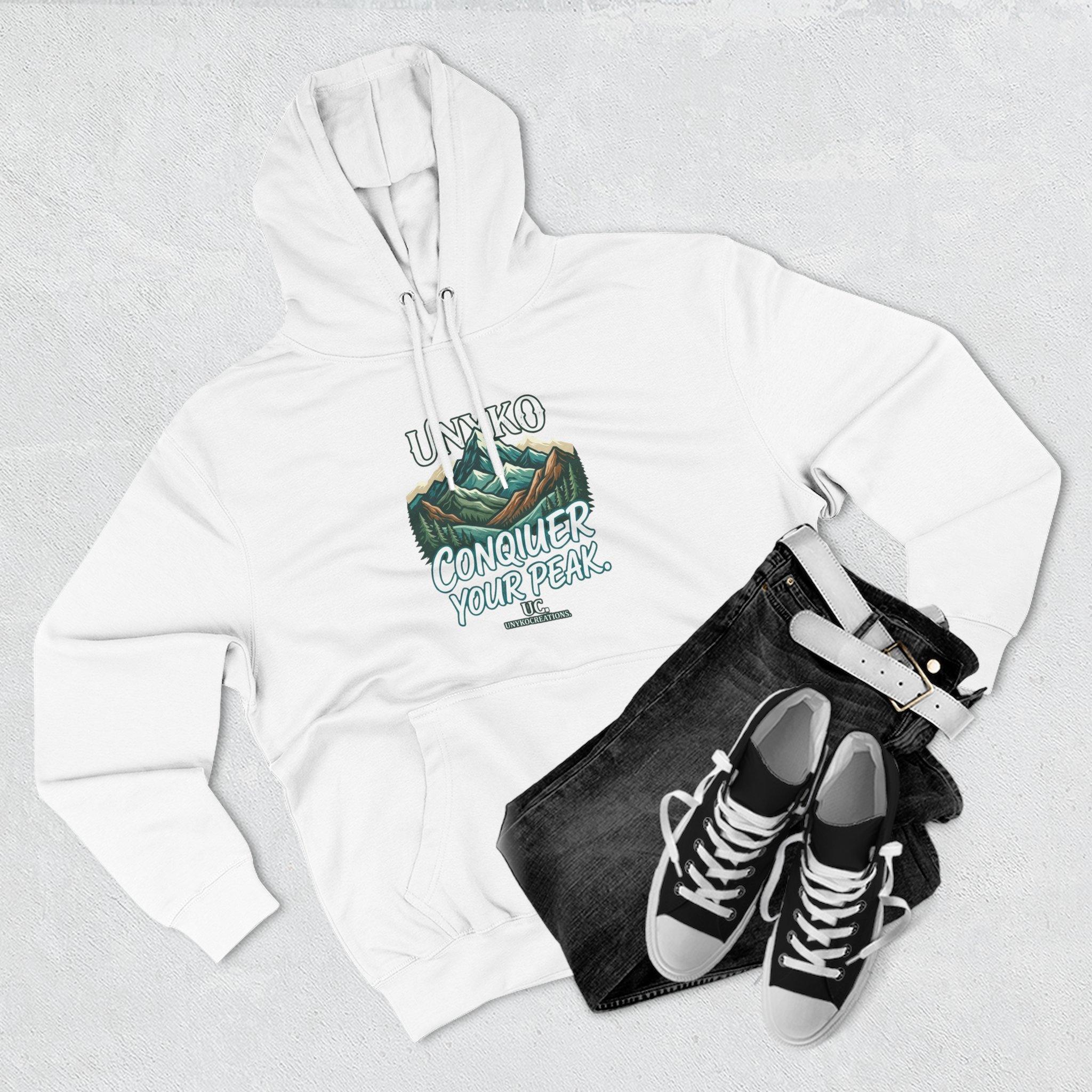Conquer Your Peak Mountain Hoodie — Inspirational Outdoor Adventure Pullover 3 Conquer Your Peak Mountain Hoodie — Inspirational Outdoor Adventure Pullover - Imagen 3