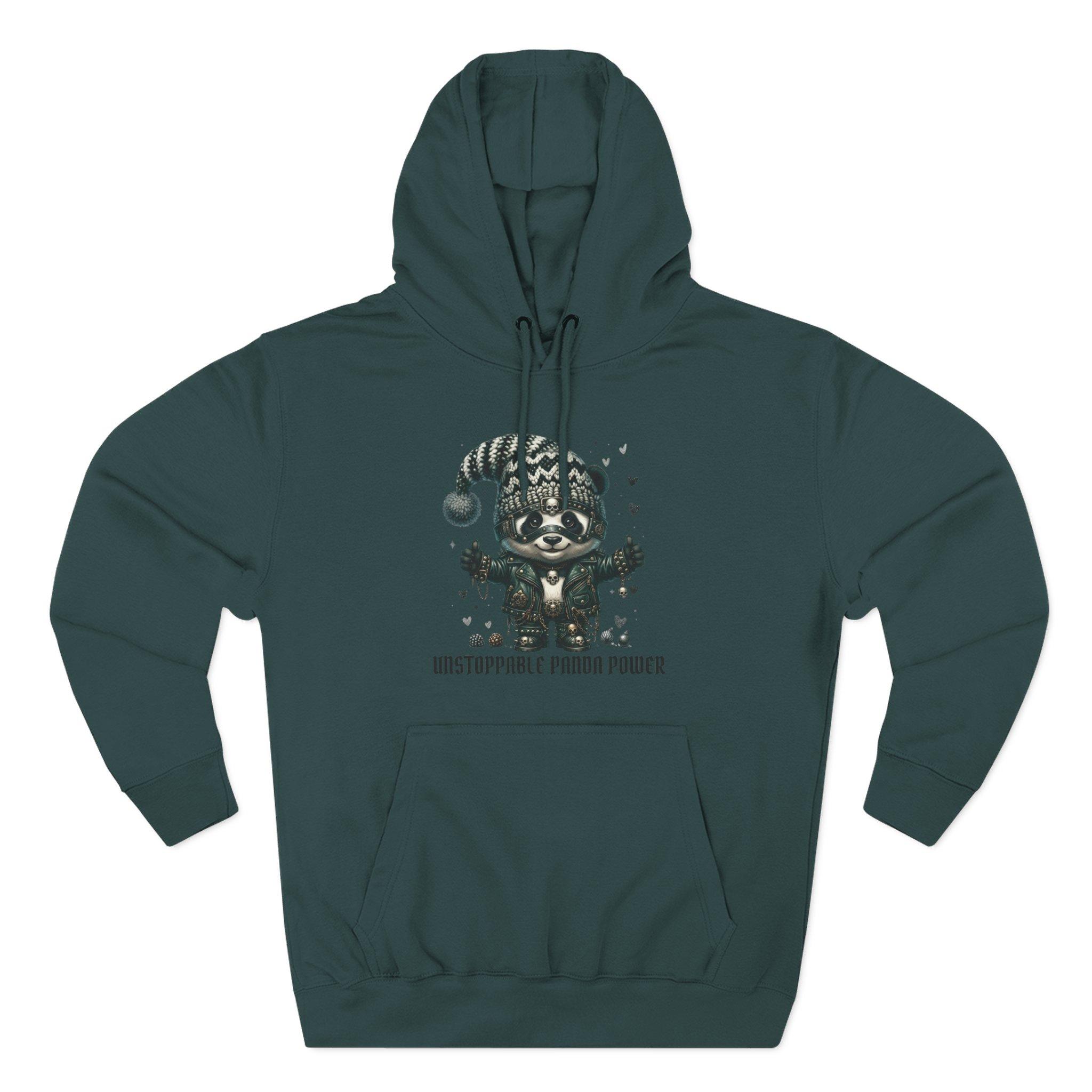 Panda Power Hoodie — "Unstoppable Panda Power" Graphic Fleece Pullover 29 Panda Power Hoodie — "Unstoppable Panda Power" Graphic Fleece Pullover - Imagen 29