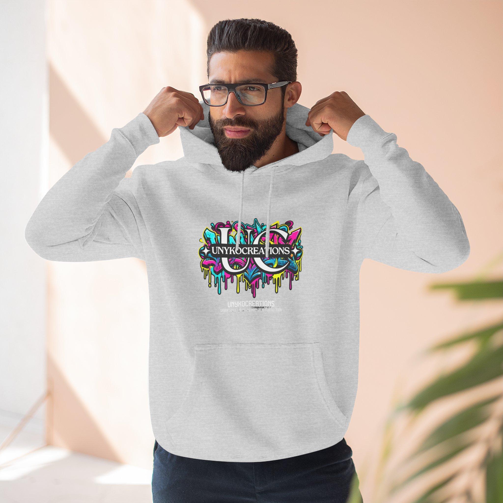 Graffiti Logo Hoodie - Colorful Urban Streetwear Fleece 12 Graffiti Logo Hoodie - Colorful Urban Streetwear Fleece - Imagen 12
