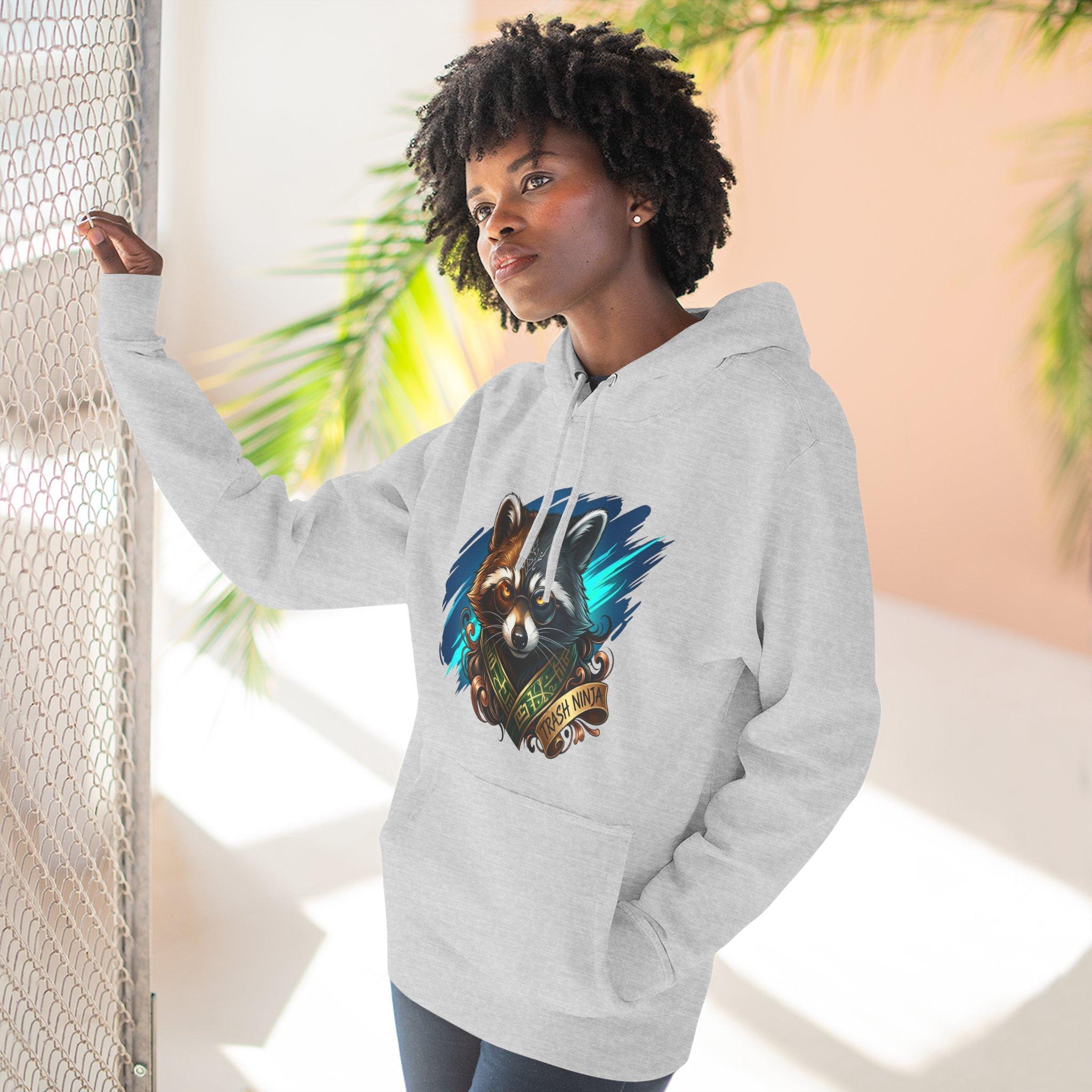 Raccoon Portrait Hoodie — Cute Forest Animal Graphic Pullover 12 Raccoon Portrait Hoodie — Cute Forest Animal Graphic Pullover - Imagen 12