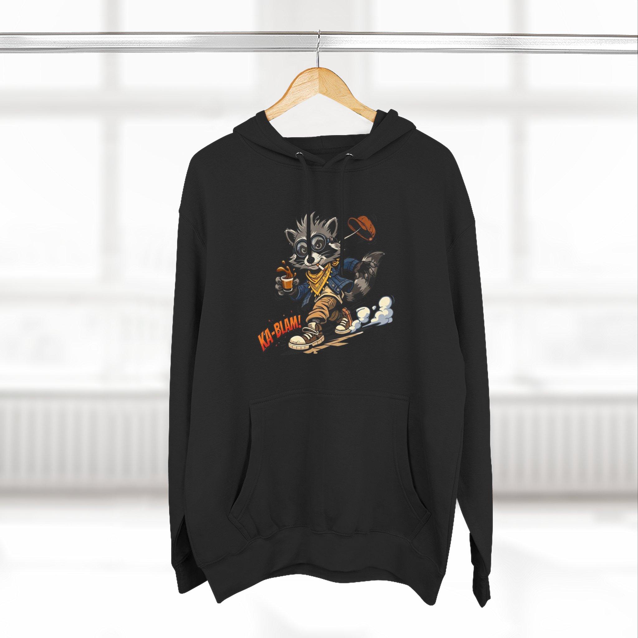 Vintage Football Raccoon Hoodie — Grunge Cartoon Sports Pullover 12 Vintage Football Raccoon Hoodie — Grunge Cartoon Sports Pullover - Imagen 12
