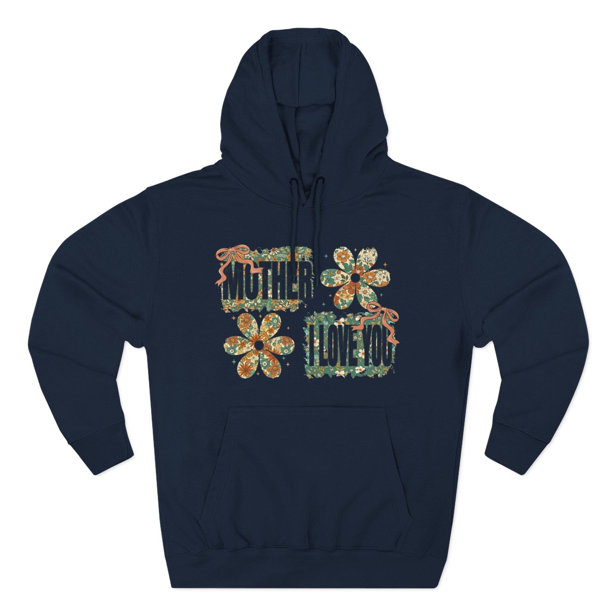 Sudadera con capucha floral "Mother I Love You" — Sudadera polar retro con estampado floral 34 Sudadera con capucha floral "Mother I Love You" — Sudadera polar retro con estampado floral - Imagen 34